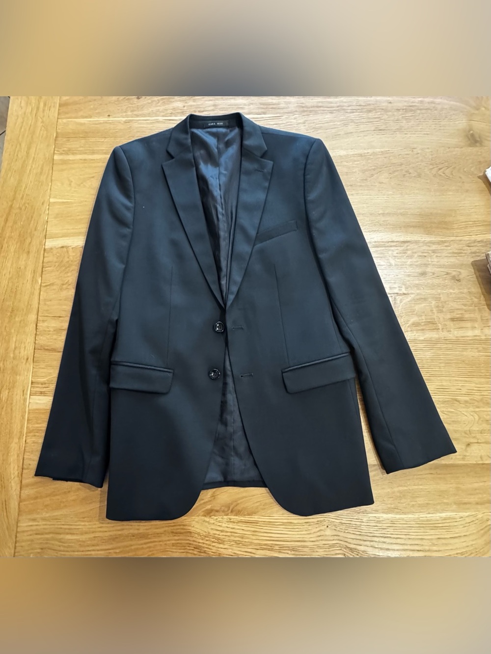 Zara Men's Black Suit (Jacket & Pants)